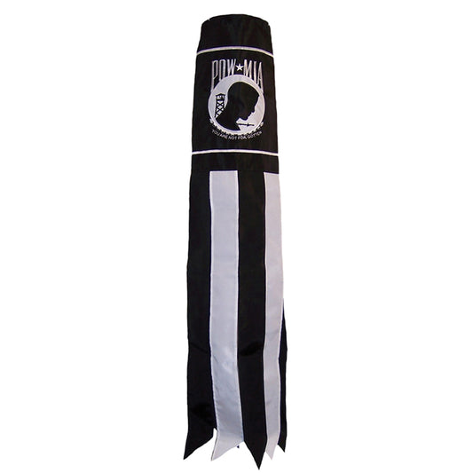 POW/MIA Applique Windsock; Polyester