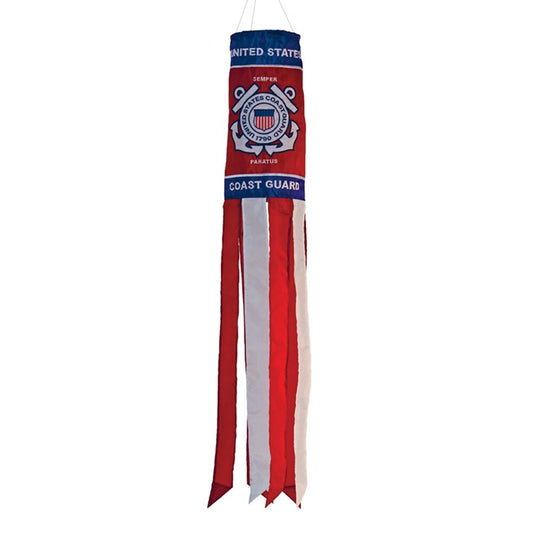 US Coast Guard Applique Windsock; Polyester