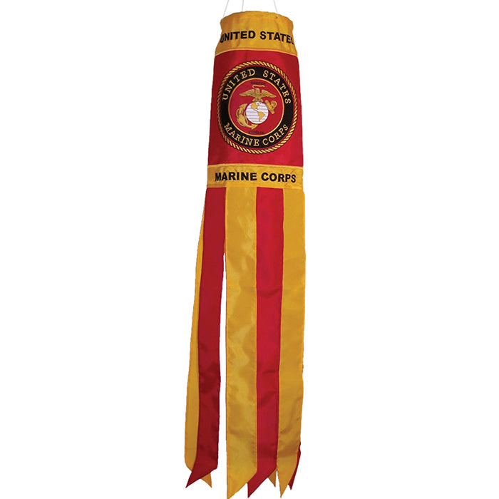 US Marine Corps Applique Windsock; Polyester