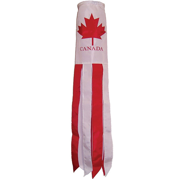 Canada Applique Windsock; Polyester
