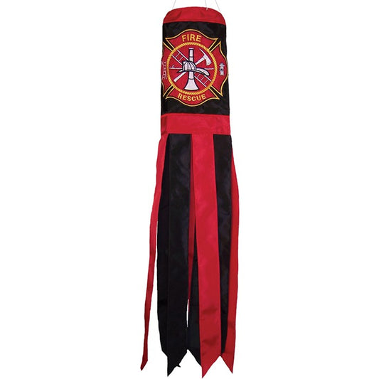 40" "Fireman" Applique Tube Windsock