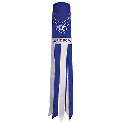 US Air Force Wings Applique Windsock; Polyester