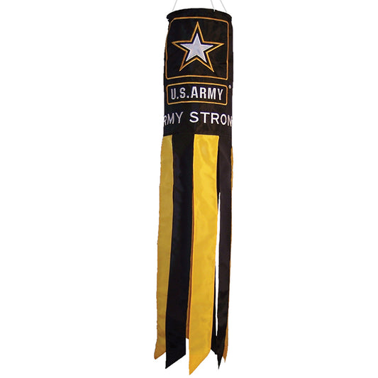 US Army Strong Applique Windsock; Polyester