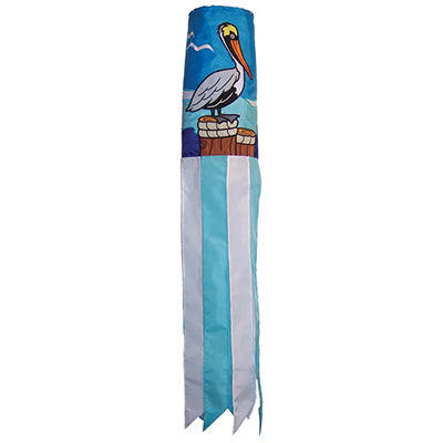 "Pelican" Applique Windsock; Polyester