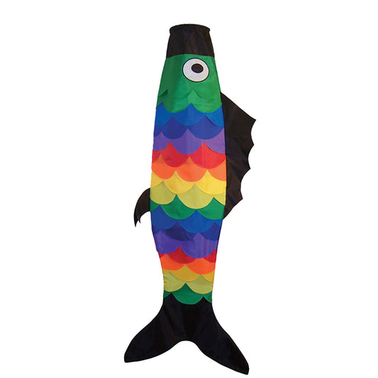 "Rainbow Scales Fish" Windsock; Nylon