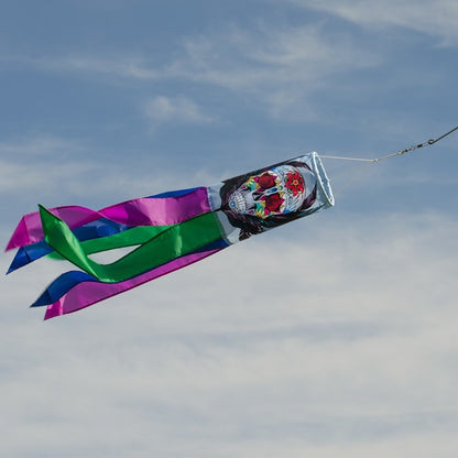 30" Sugar Skull Tube Windsock