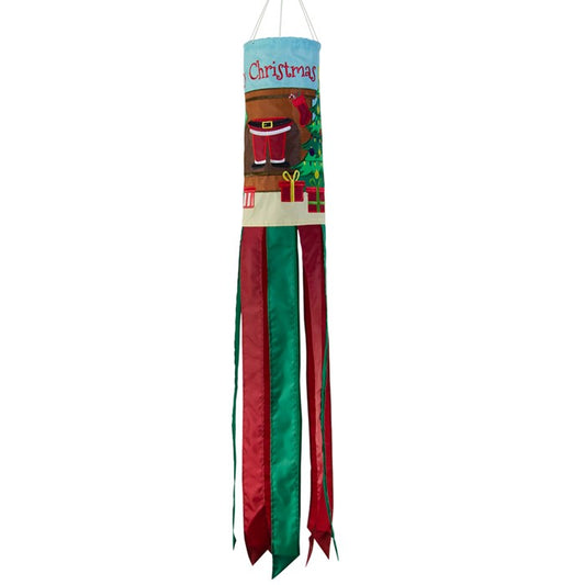 "Merry Christmas" Windsock; Nylon