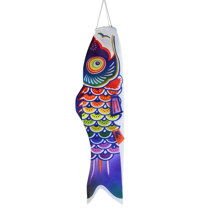 "Spectrum Koi Fish" Seasonal Windsock; Polyester