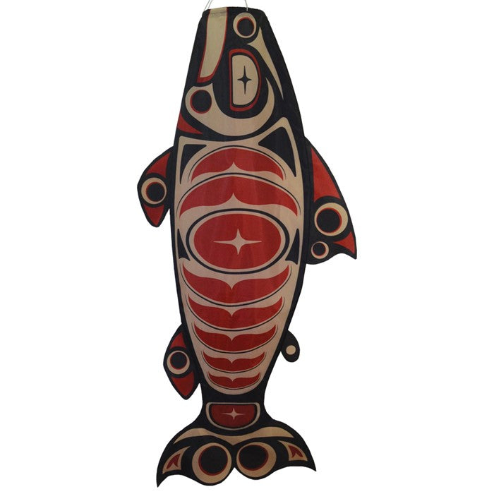 "Totem Salmon" Windsock; Polyester