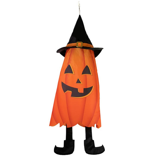 Jack o' Lantern Pumpkin 3D Cone Windsock