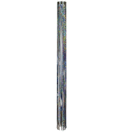 Silver Holographic Windsock; Mylar