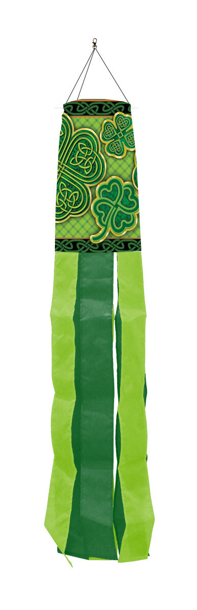 Celtic Shamrocks Windsock