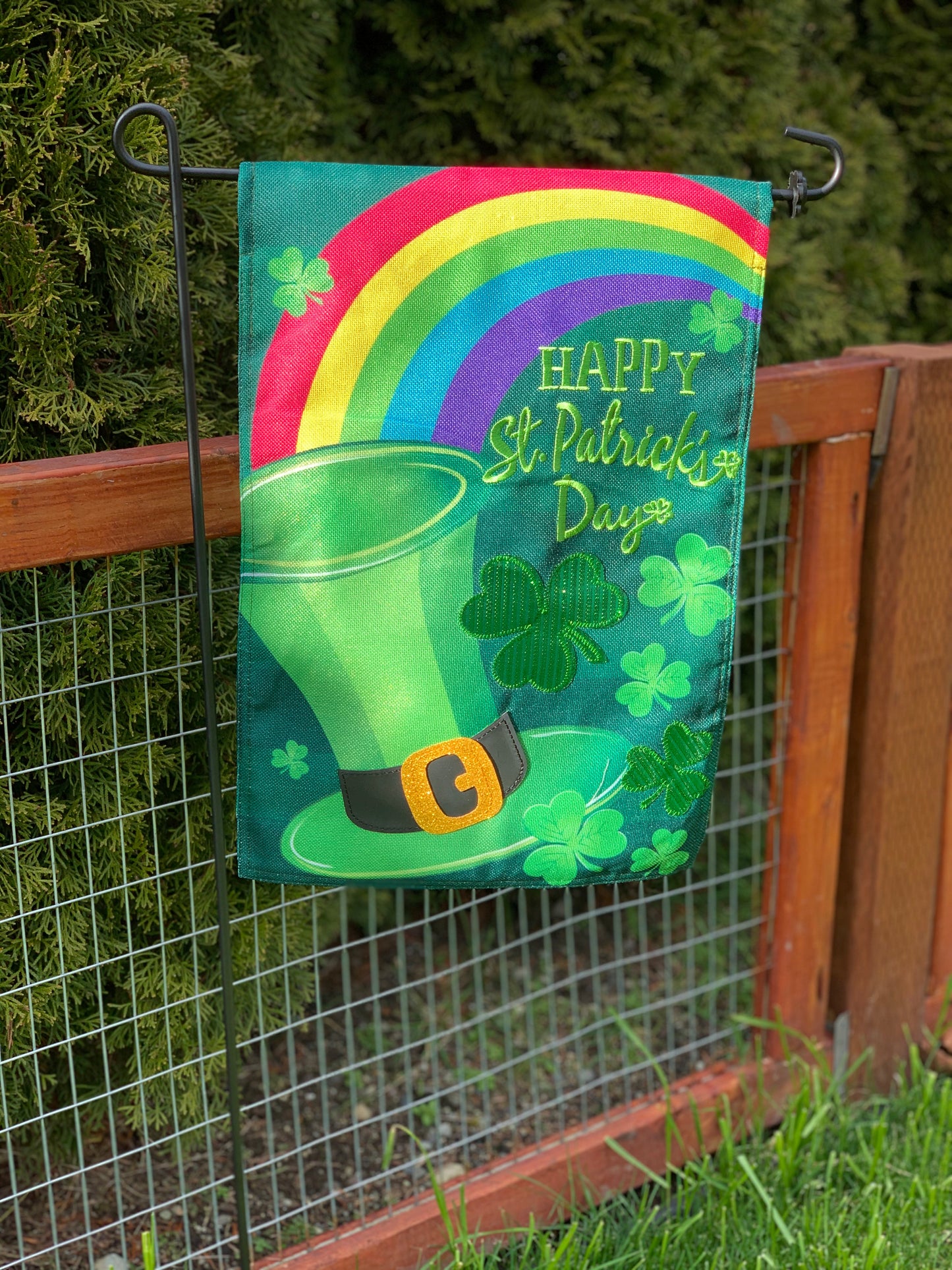 St.Patrick's Day Hat Seasonal Garden Flag